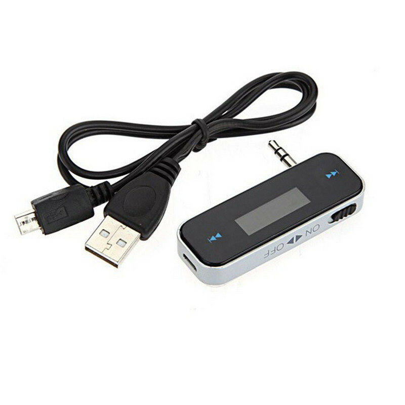 Wireless 3.5mm FM Transmitter w/ LCD For MP3 iPod iPhone Cell Phone Handsfree