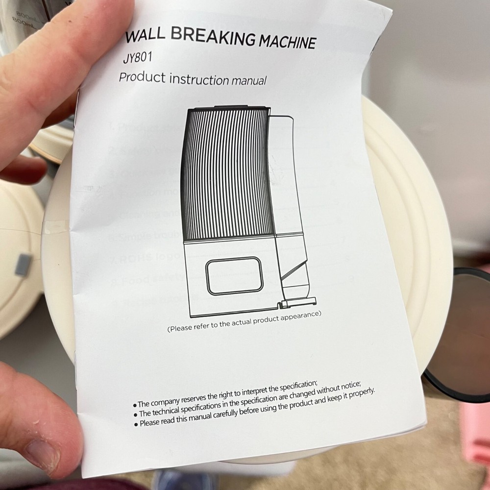 Soymilk Maker & Multi-Function Wall Breaking Machine JY801