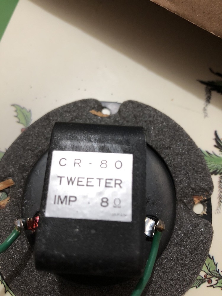 Criterion 80 Tweeter CR-80. 3.25” Super tweeter Tested Working