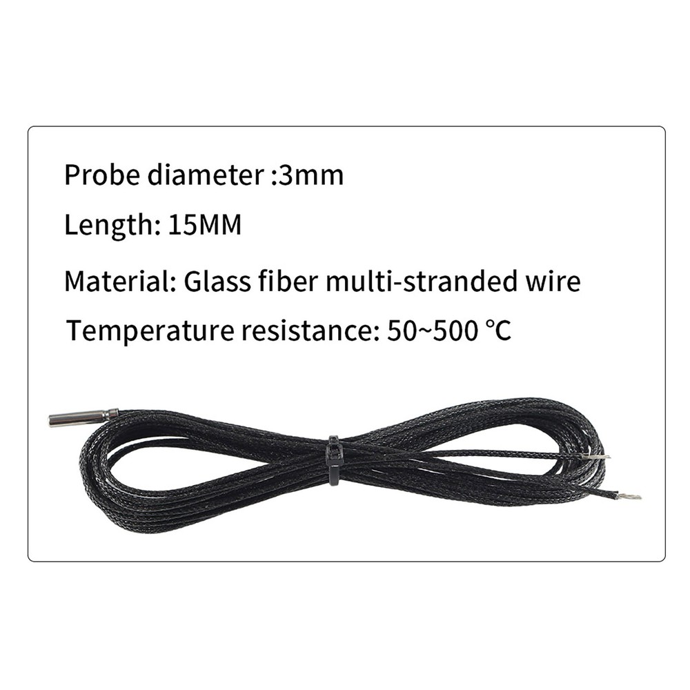 PT1000 Temperature Sensor Probe for 3D Printer E3D CR-10 Volcano/V6 Heater Block