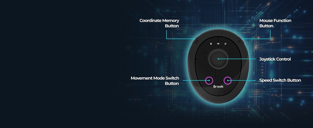 Brook Flashman Virtual GPS Joystick for iPhone,Bluetooth Location Controller V26