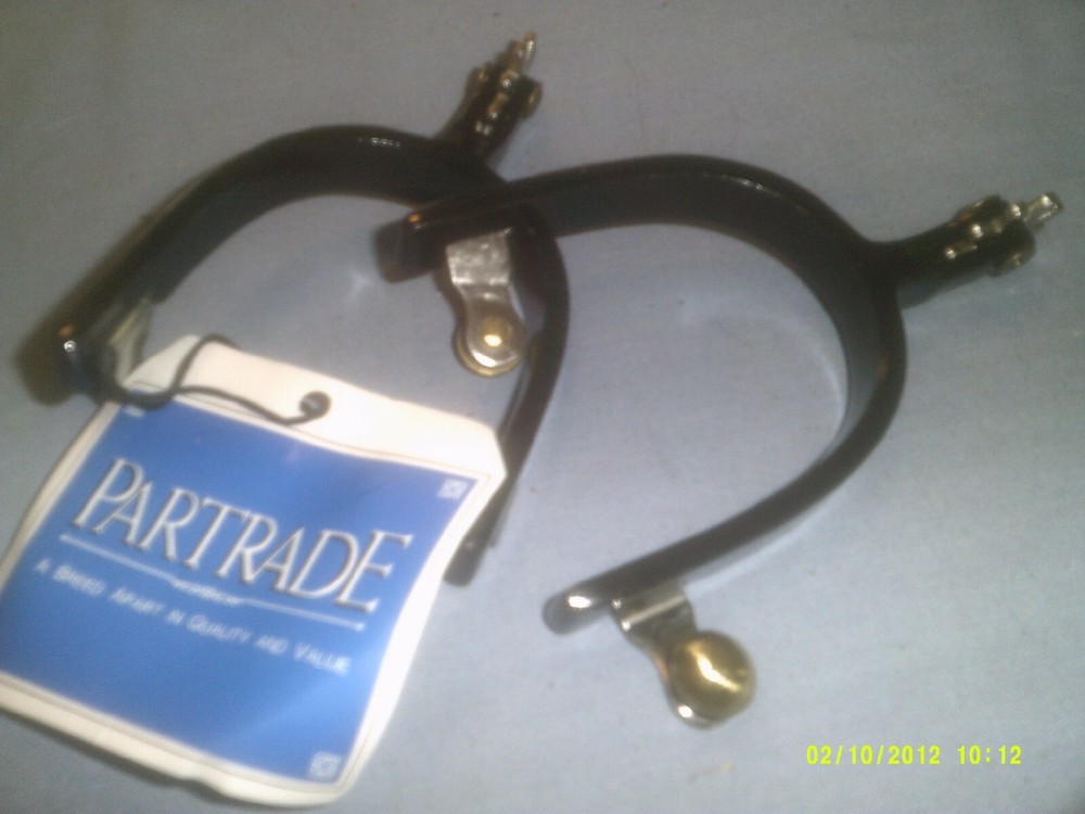 Spurs, Roping Partrade Interchangeable 10 Point Rowel Silver Color