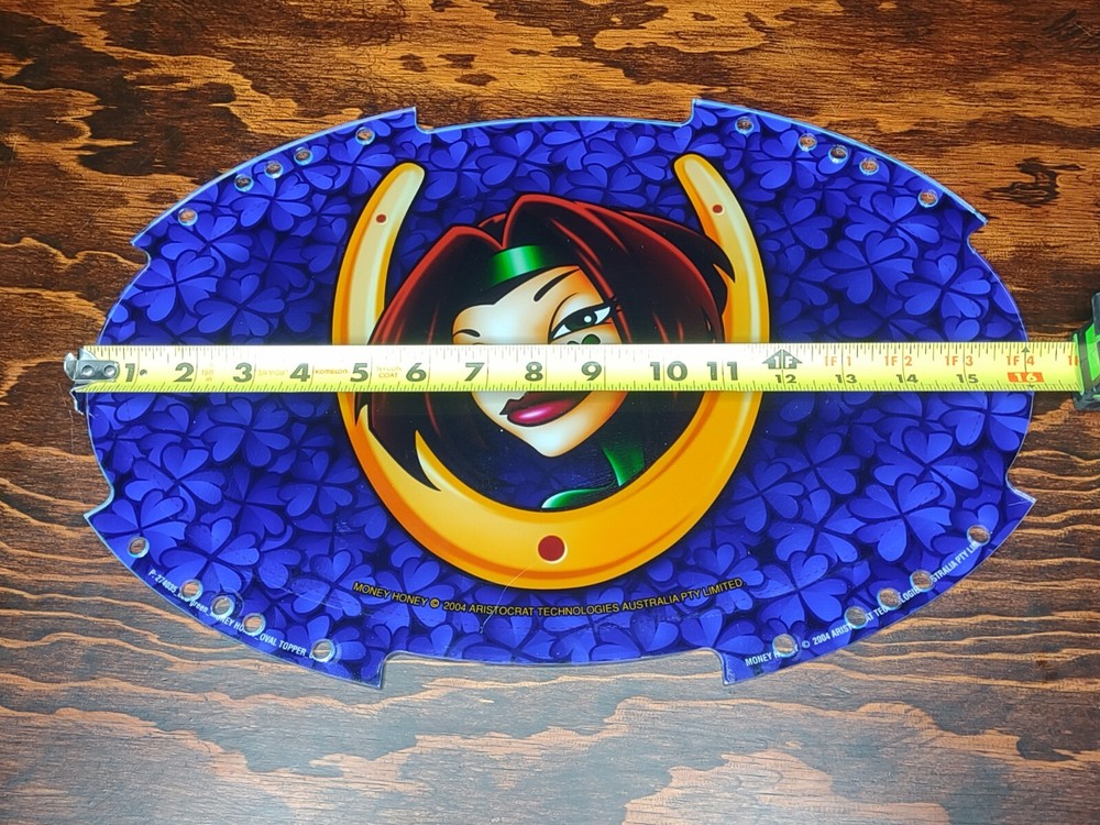 Slot Machine Plexiglass Insert Horseshoe Lady Casino Panel Replacement
