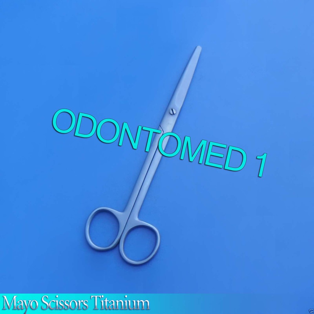Mayo Scissors 7" Straight Titanium Surgical Instruments