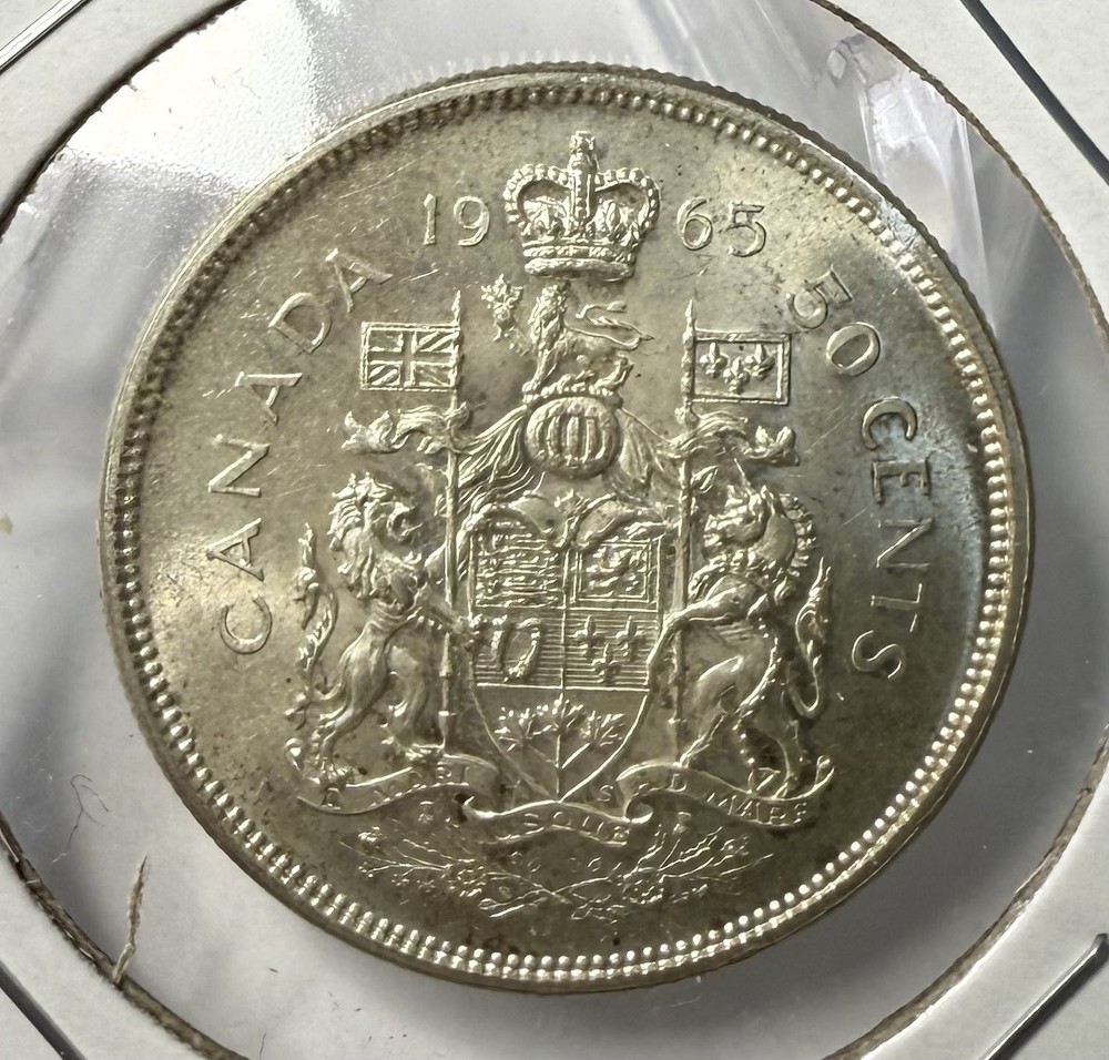 1965 Canada 50 cents -80% Silver -1/ea- Random Picked