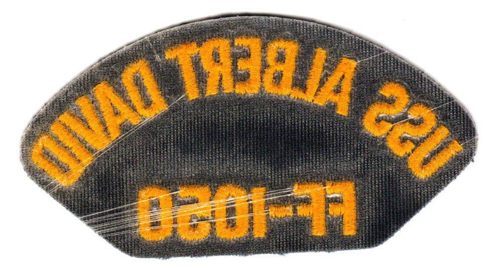 USS ALBERT DAVID FF-1050 Patch 5 7/8" x 3"