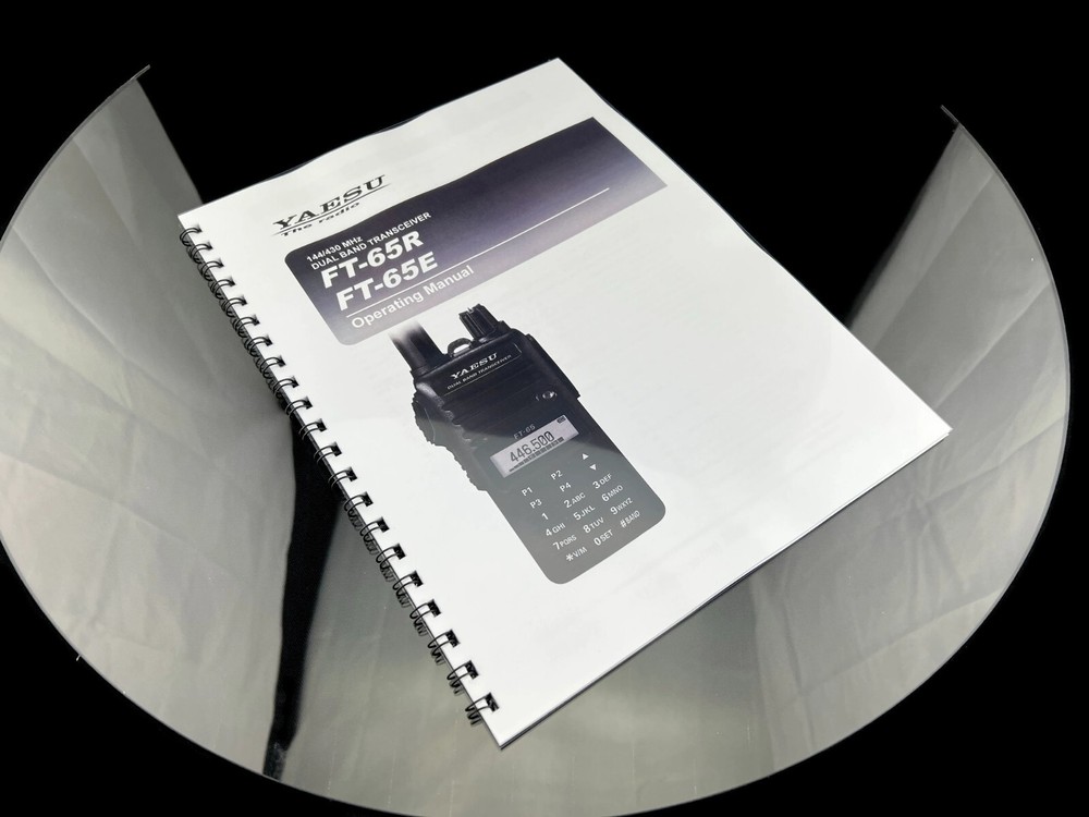 Yaesu FT-65R FT-65E Instruction Manual Operating Guide Coil Bound