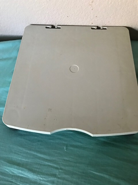 Platform for computer with ability to slide the tray