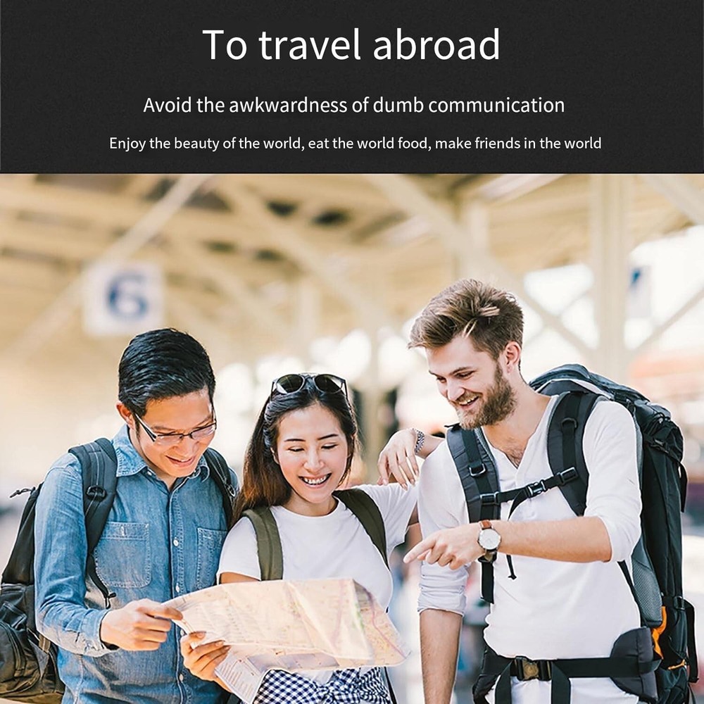 Smart Language Translator Device Two-Way Languages Support Voice Photo Holiday