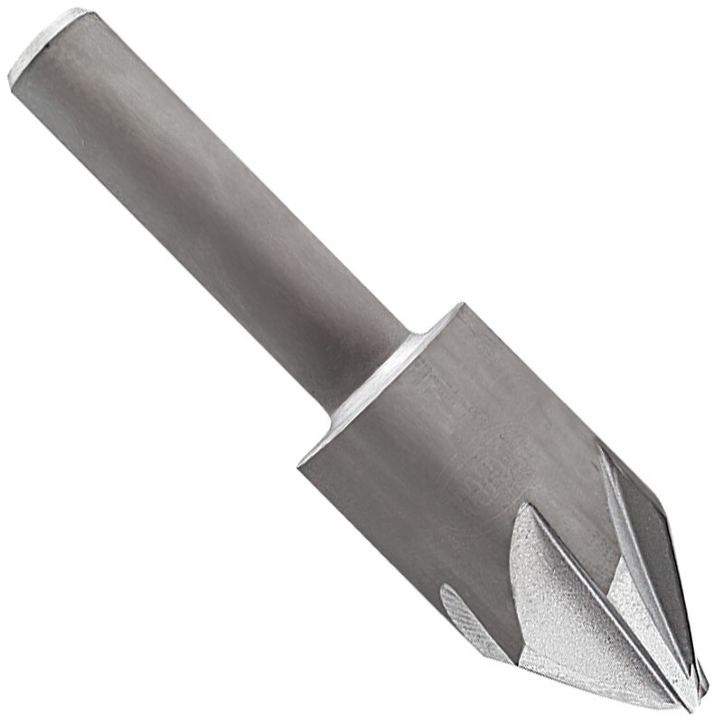 1/2" 60° 6-Flute Chatterless Countersinks - 2 pieces