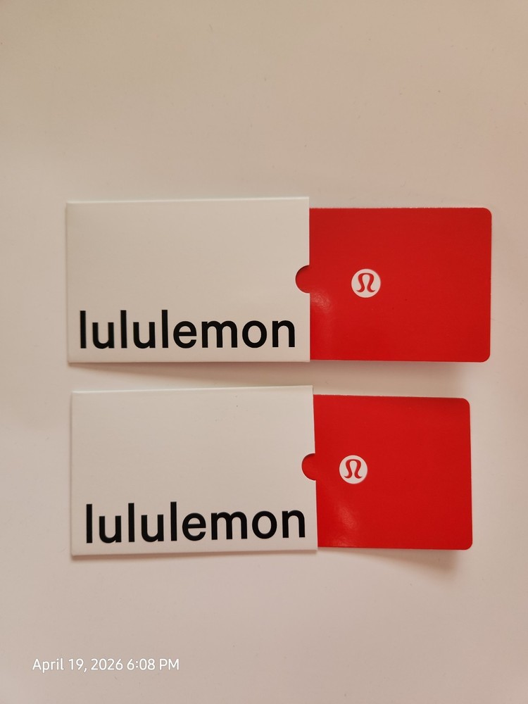Lululemon Physical Gift Cards $ 153.00 total value - see description