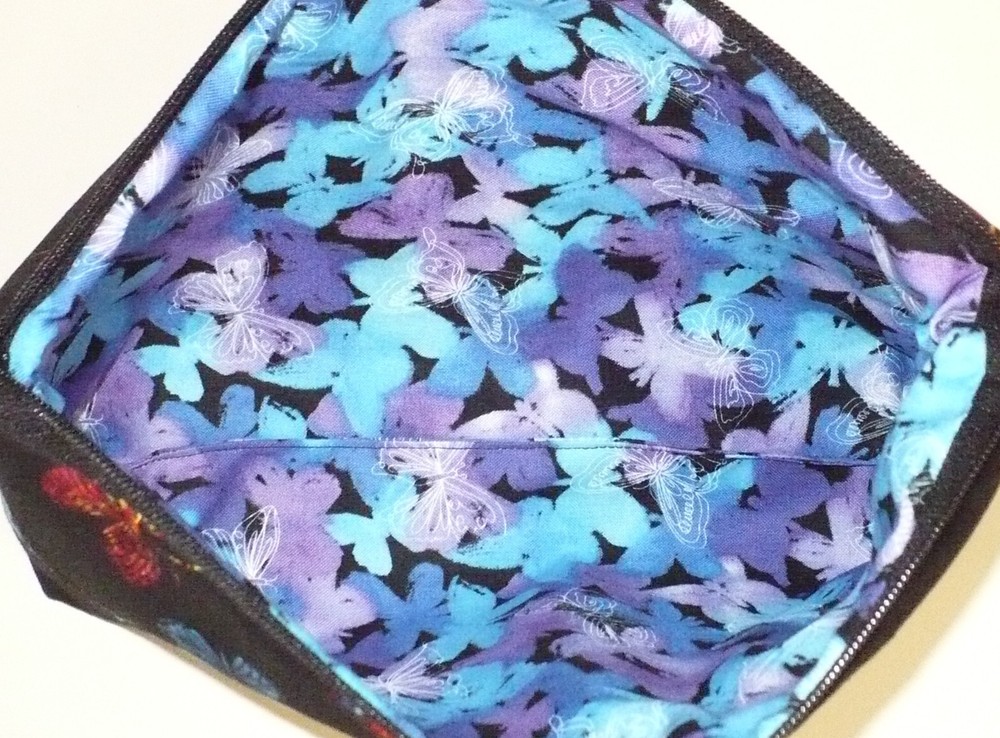 Handmade Accessory/Cosmetic Bag/Case - Butterflies