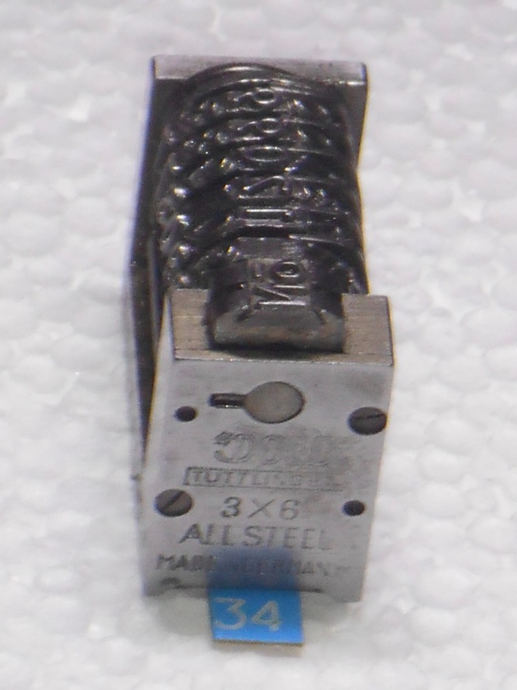 DOLD | letterpress Reverse numbering machine | 34