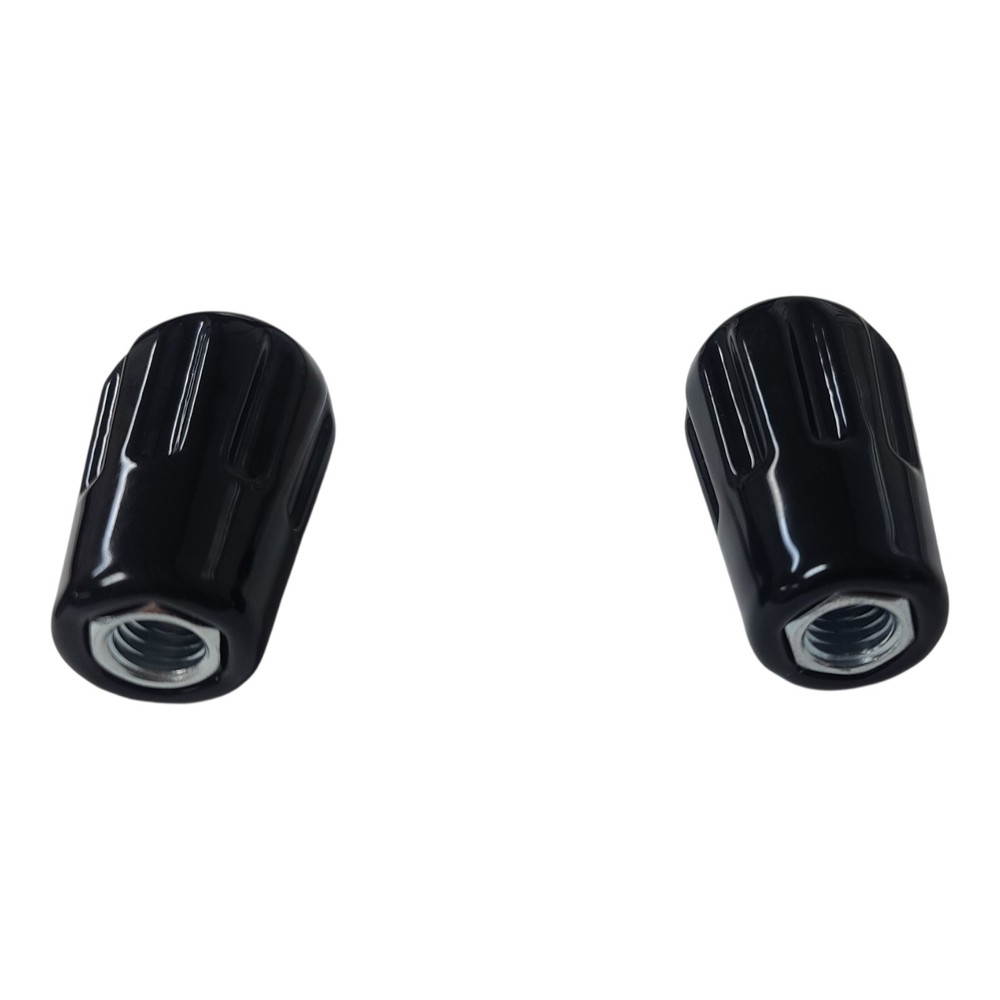 2.5" Fluted Tapered Knobs, 1/2-13 Steel Thread 1.25 Deep. 2 Pack