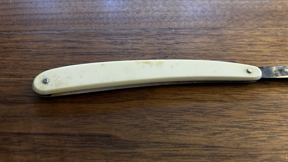 Vintage Bone Handle Straight Razor