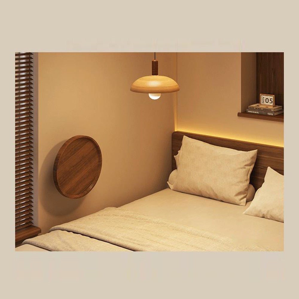 Foldable Bedside Table Wall Mounted Floating Nightstand Bedroom Storage Shelf