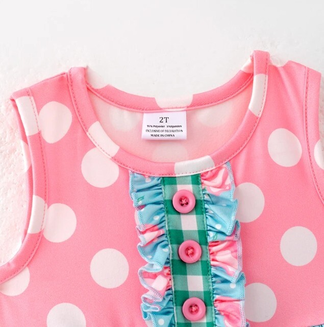 NEW Boutique Floral Tunic Dress & Ruffle Shorts Girls Outfit Set