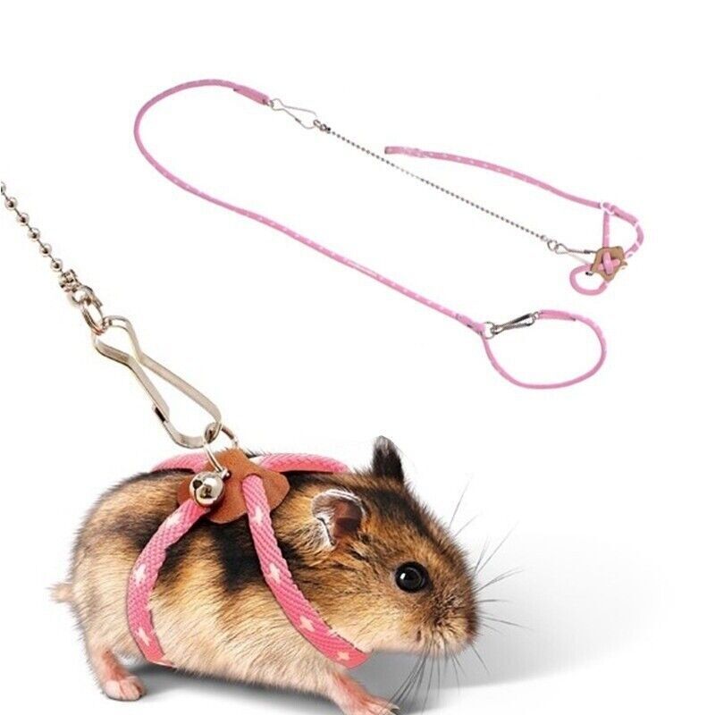 Adjustable Soft Harness Leash New Small Pet Parrot Mouse Hamster Ferrets Rat