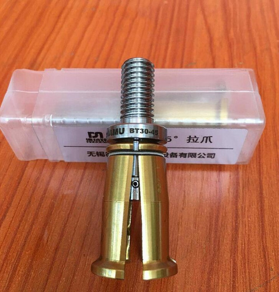 1p BT30-45° 4 Petal Clamp Pull Claw CNC Spindle Broaching Claw Outer Screw Tool