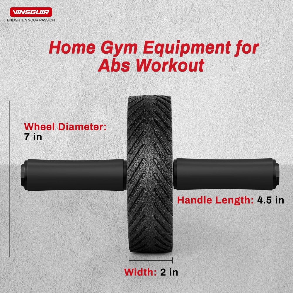 Vinsguir Ab Roller Wheel - Ab Workout Equipment for Difficult Abdominal & Core