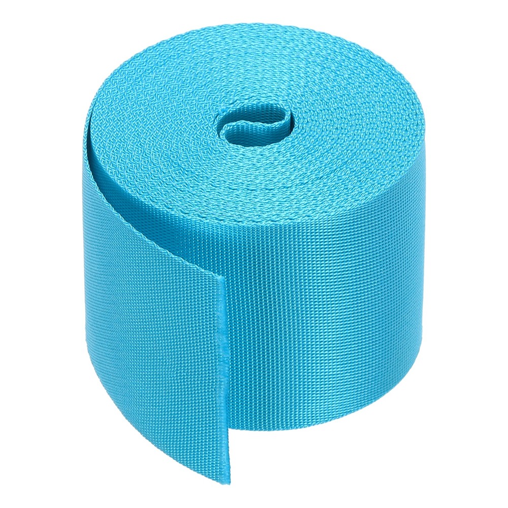 Flat Nylon Webbing Strap 2 Inch 5 Yards Deep Blue for Backpack