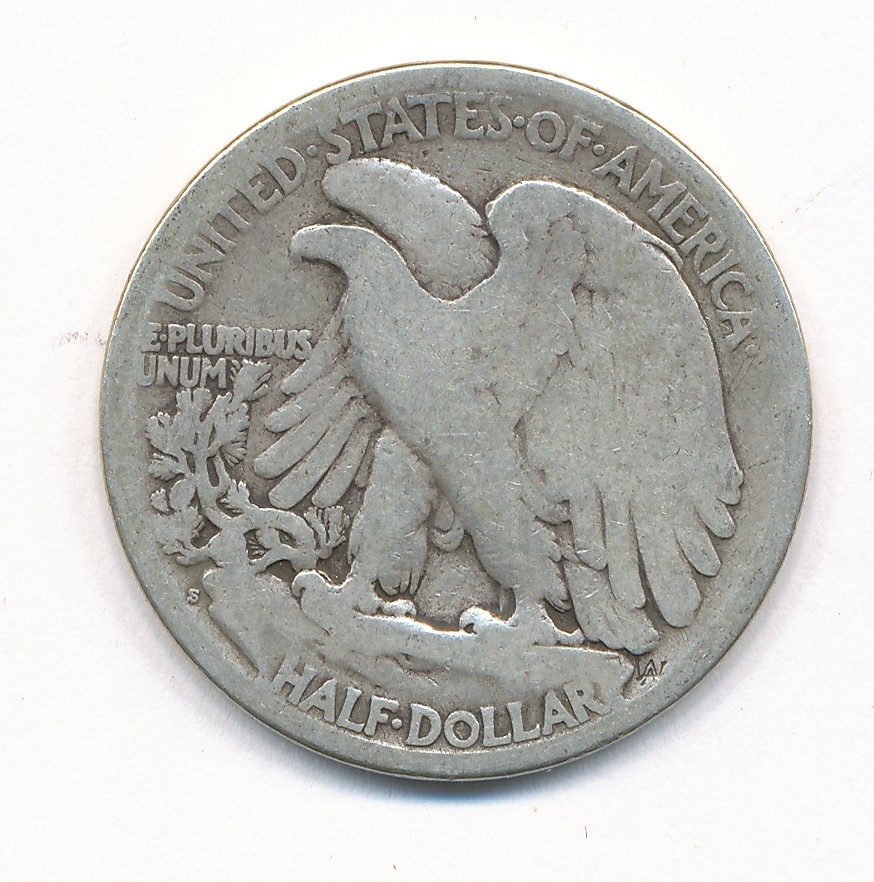 1923 S WALKING LIBERTY SILVER HALF DOLLAR