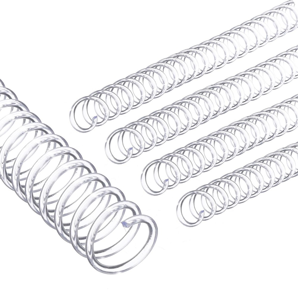 13mm(1/2") Plastic Spiral Binding Coils, 20 Pcs Binding Spirals 105 Sheet Cap...