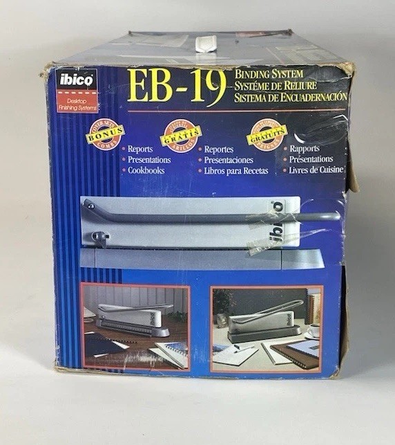 IBICO Desktop Binding System Model EB-19 with Original Box