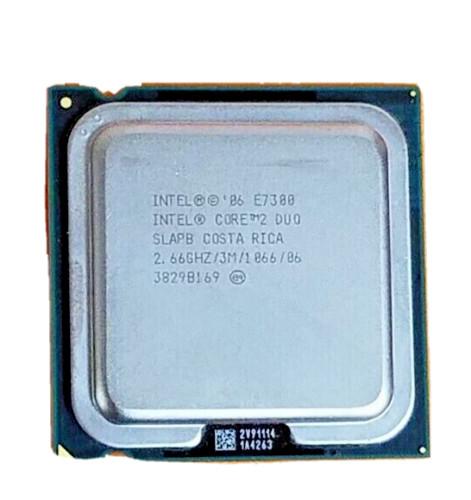 Used Intel E7300 2.66GHz Dual-Core LGA775 CPU 3MB Cache SLAPB Tested