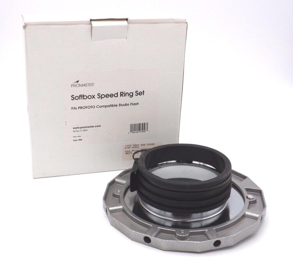 Promaster  Softbox Speed Ring Set fits PROFOTO Compatible Studio  Flash