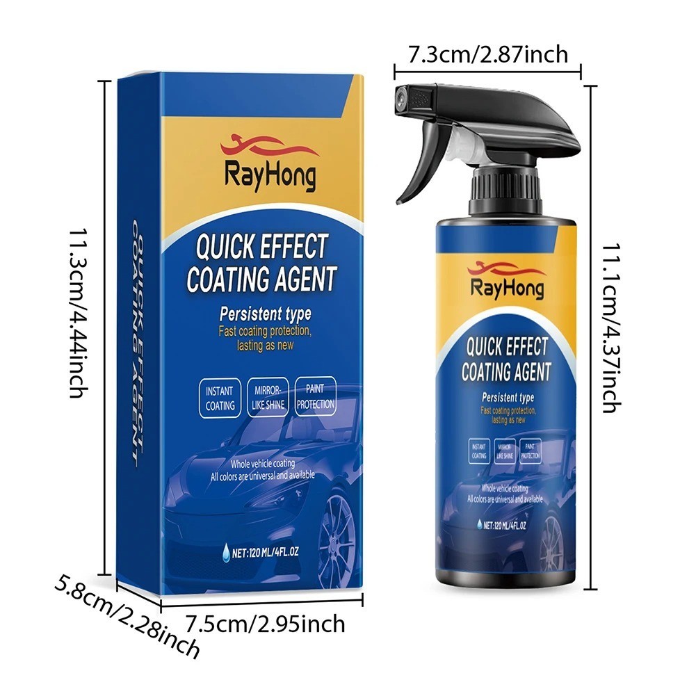 Car Coating Spray,Quick Effect Coating Agent,Car Scratch Wax Polish Spray Liquid