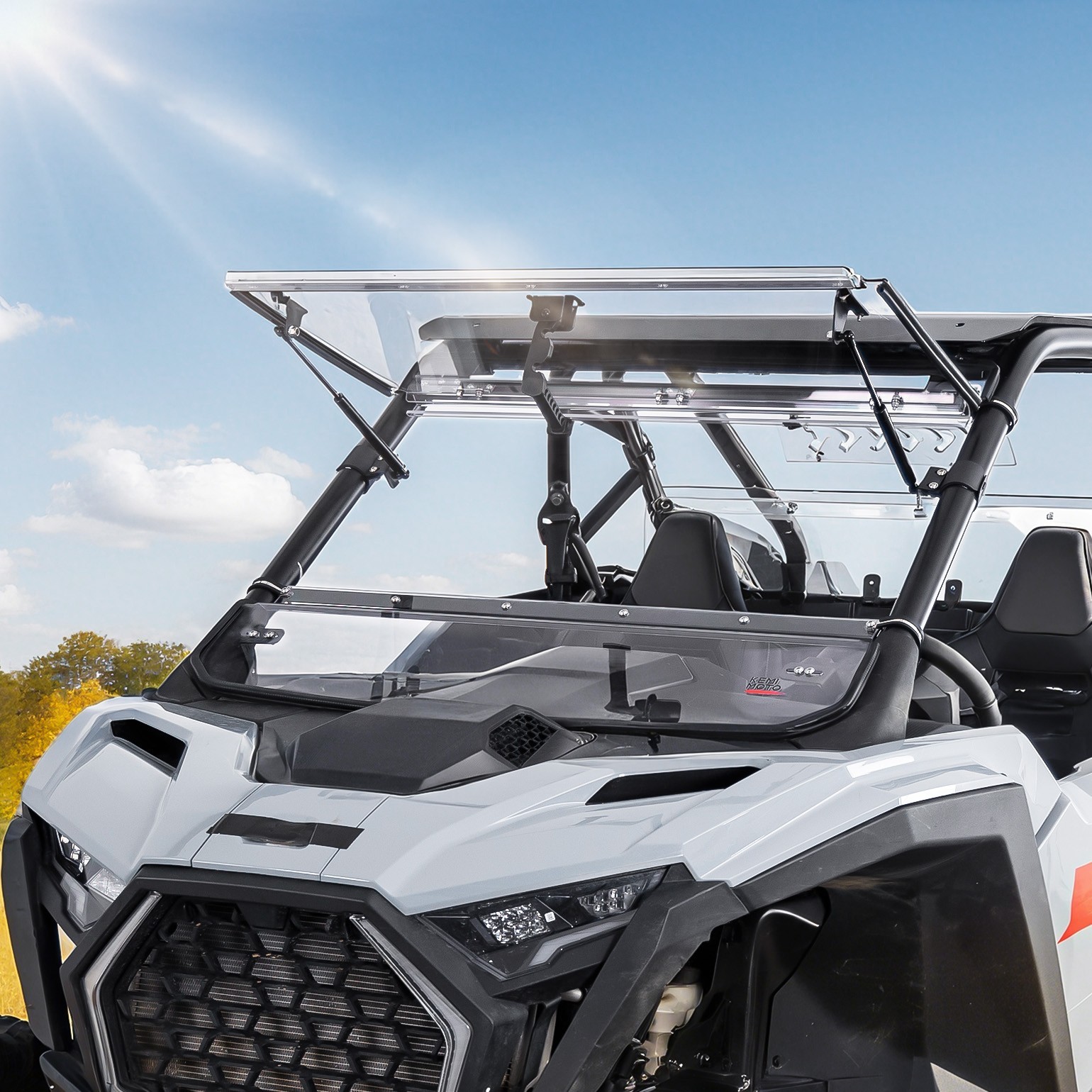 3-IN-1 Flip Up Folding Windshield Vent For 2025-26 Polaris RZR PRO XP/4 PRO S/4