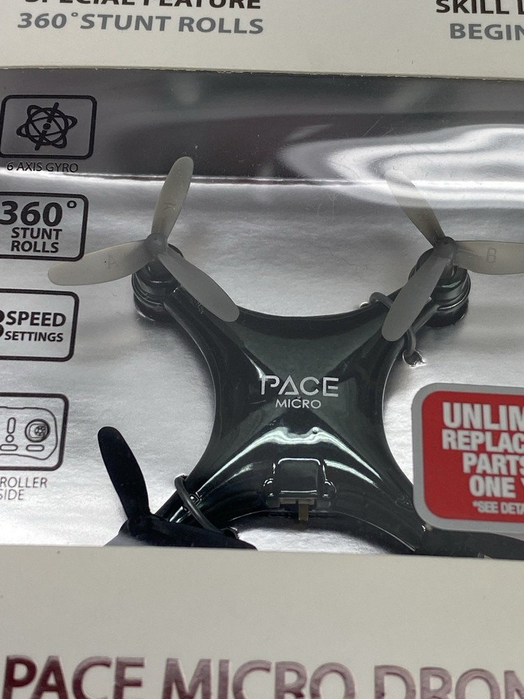 Micro Drone Propel Navigator Pace Wireless Quadcopter Beginner Stunt Drone Black