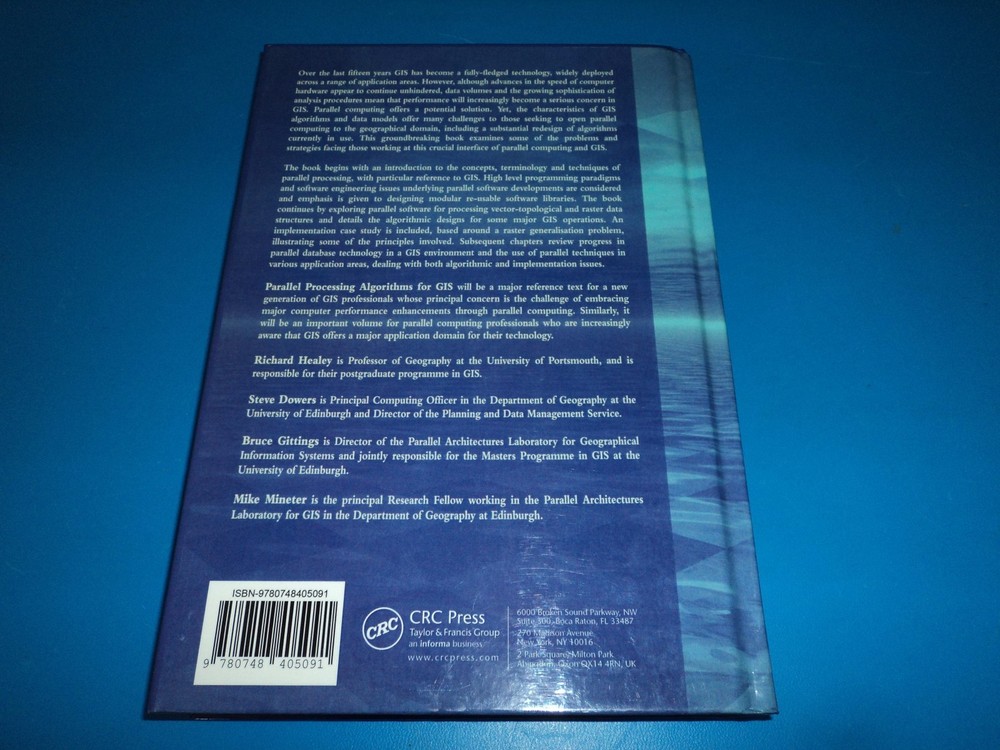 Parallel Processing Algorithms for GIS - 9780748405091 - Richard Healey, Dowers