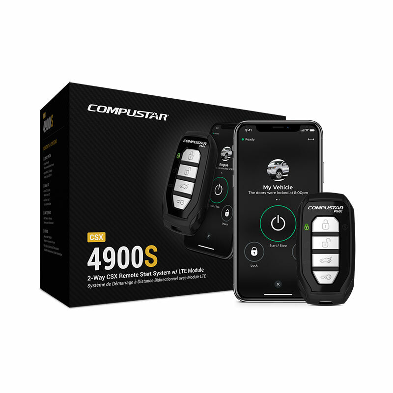 NEW Compustar CSX4900-S 2-Way Remote Start System, 4-Button Remote & X1LTE DRONE