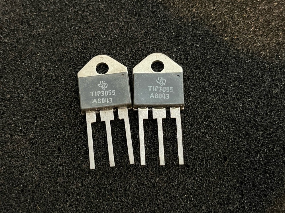 (2 Pieces) NOS Texas Instruments TIP3055  Transistors