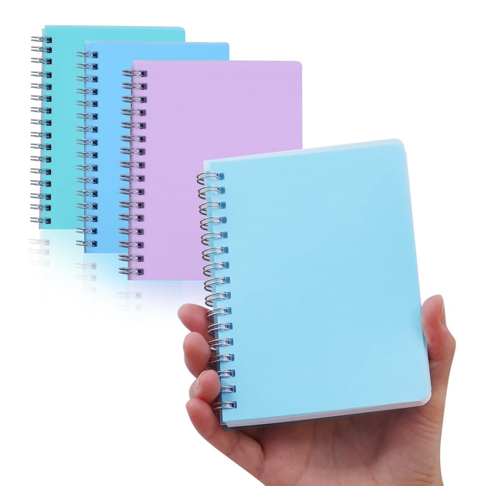 Spiral Notebook, 3 Pack Small Notebooks 4.3''x 5.7'',Mini Ruled Lined Journal...