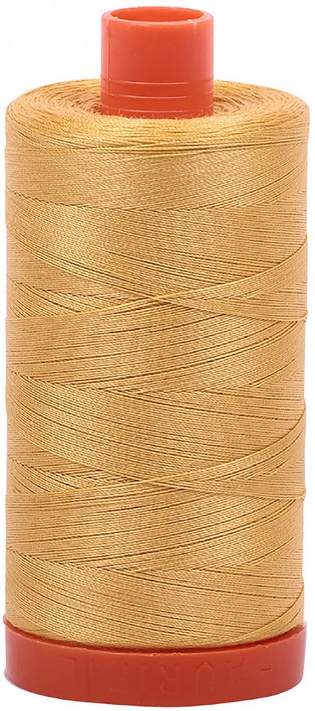 A10502134 Solid 50wt 1422yds Spun Gold Mako Cotton Sewing Machine Thread