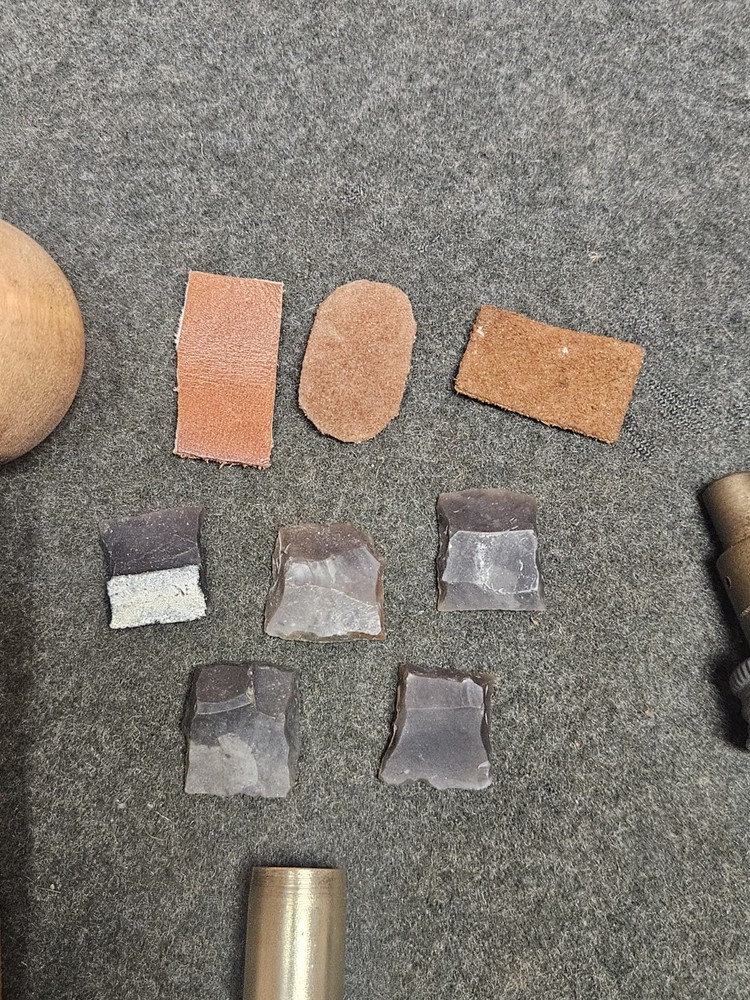 Muzzleloader Black Powder Accessories Powder Measure, Flints, Ball Starter