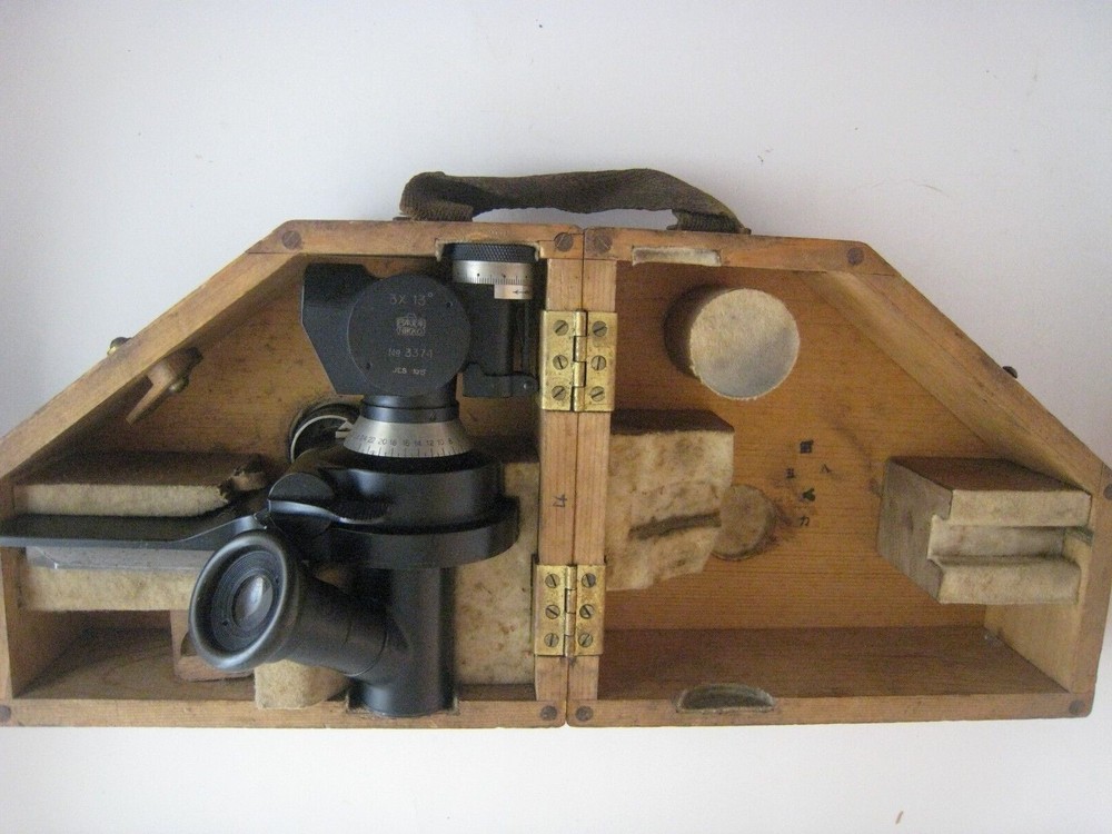 Original WWII Japanese Sighting Scope in Box, Type 92,  Very Nice