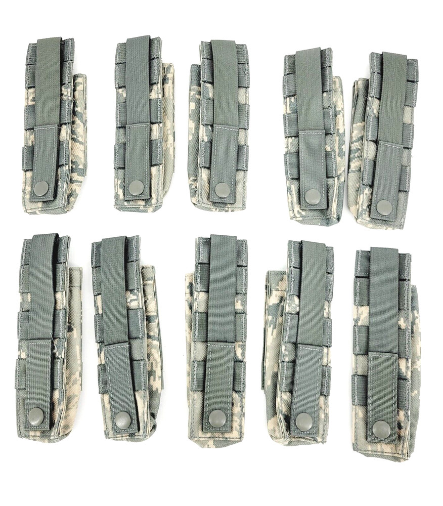 10 x USAF ABU DFLCS 8" Expandable Baton Pouch MOLLE DF-LCS Flashlight Suppressor