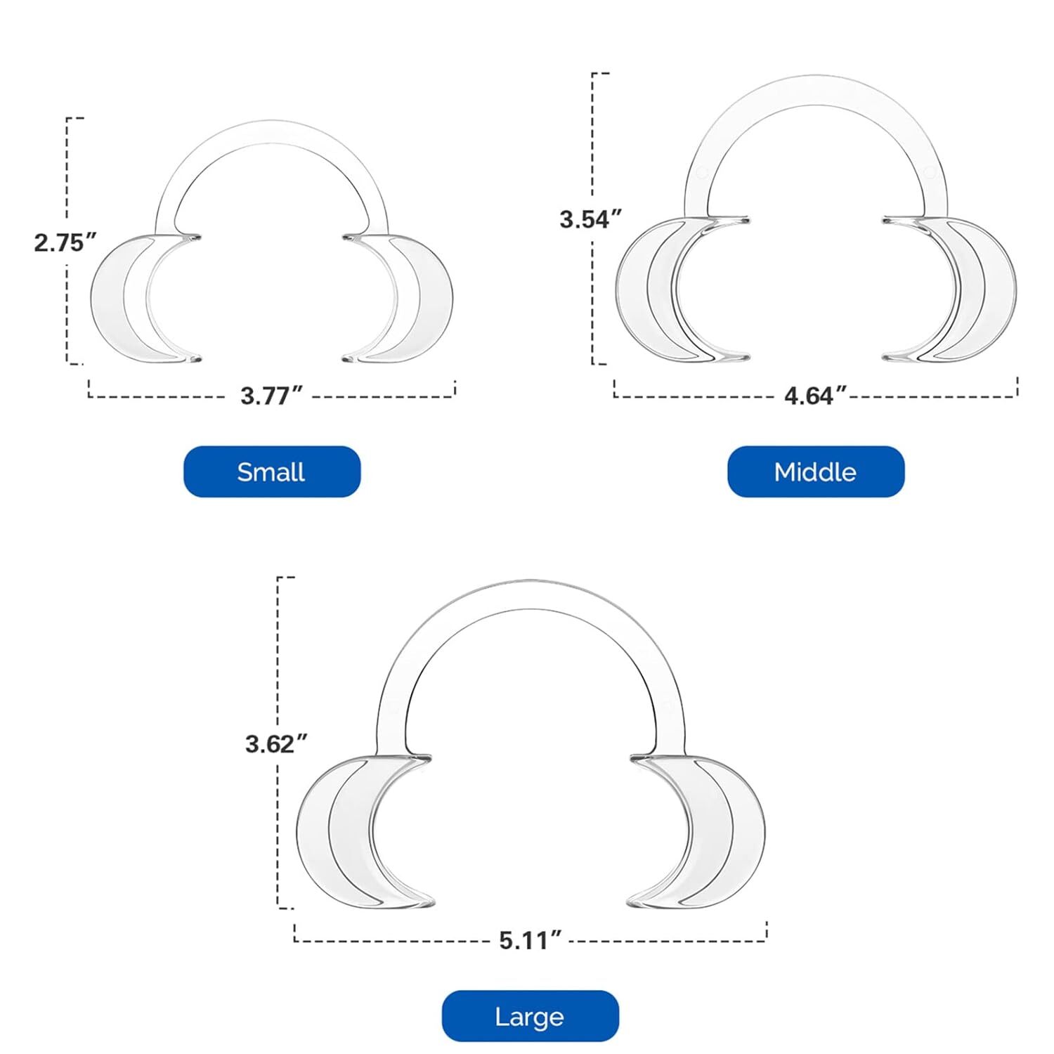 JMU Plastic Dental Teeth Mouth Opener Whitening Cheek Lip Retractor Expander