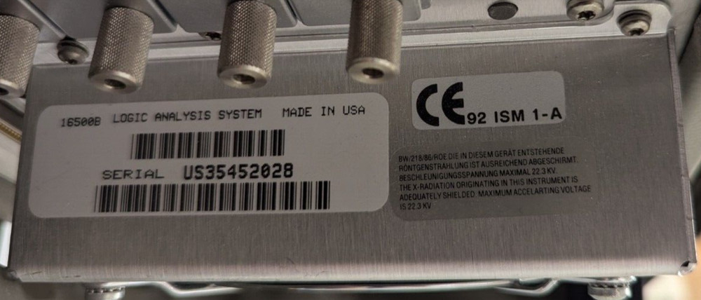 HP 16500B Logic Analyzer System