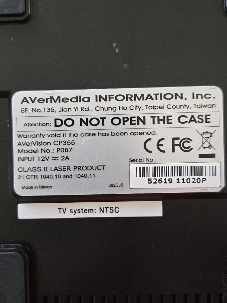 AverMedia AverVision CP355 Flexible Adjustable Arm Gooseneck Document Doc Camera