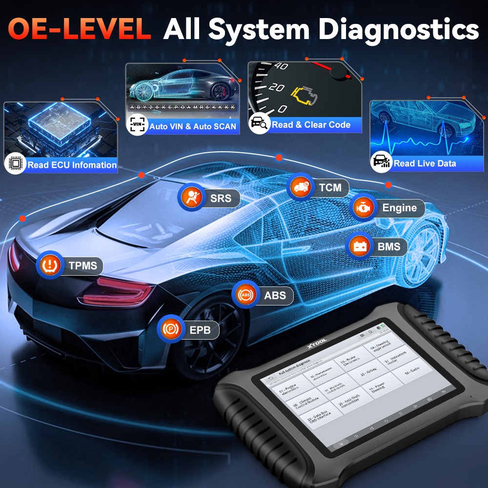 2025 XTOOL X100 PAD3 SE V2.0 Key Programming Coding Tool Scanner 38+ Service FCA