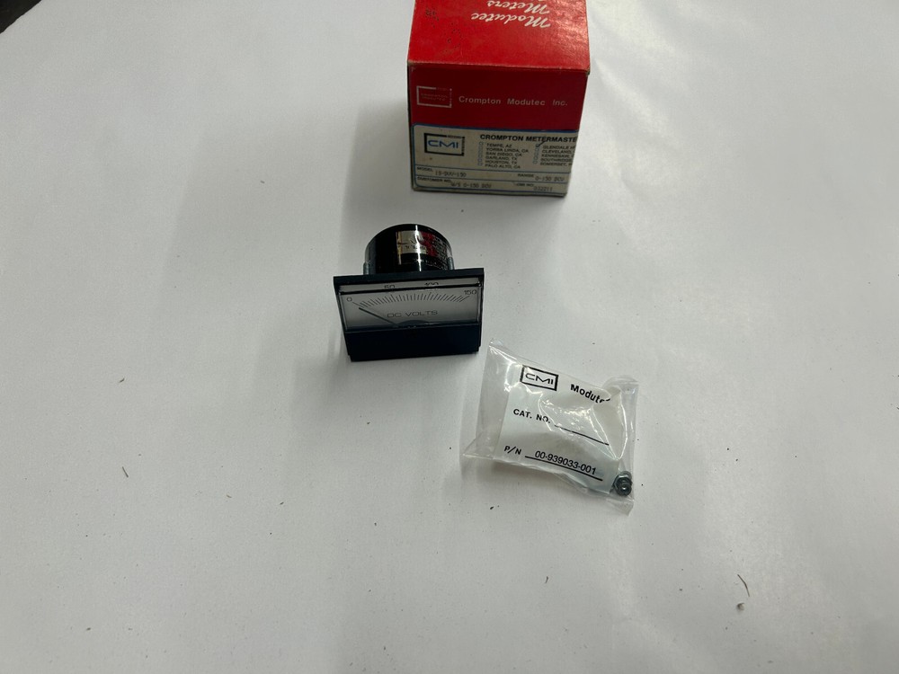 NEW Crompton Modutec 1S-DVV-150 Panel Meter 0-150 DCV