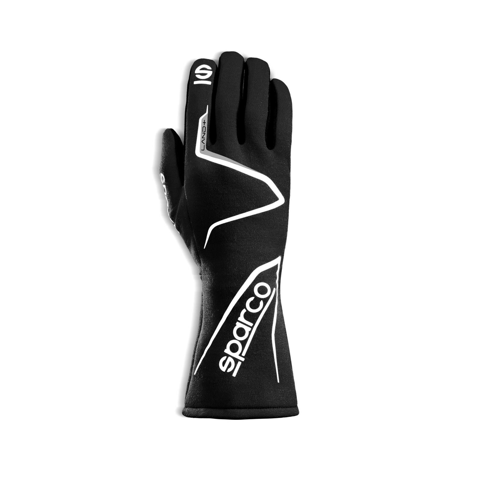 Sparco 00136212GF Land+ Racing Gloves, Yellow, Extra Large
