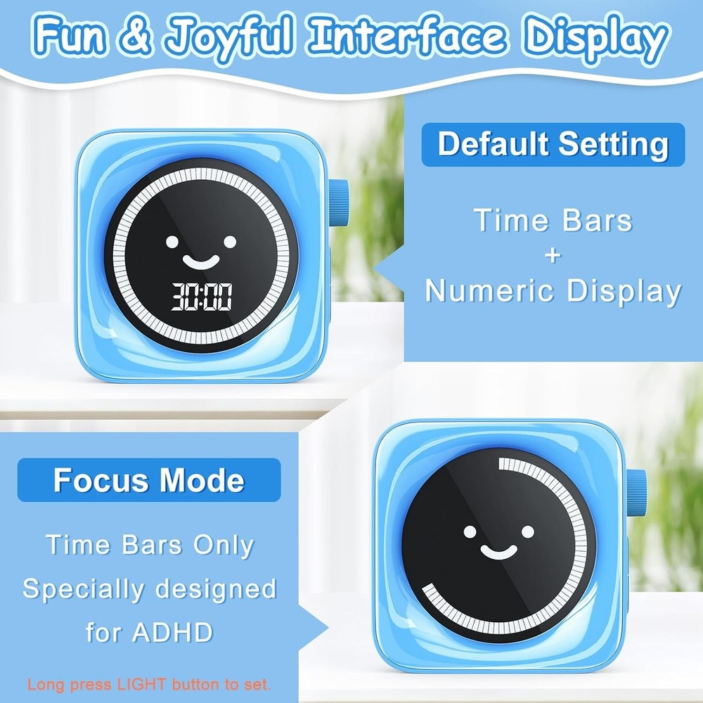 Visual Timer for Kids, 99 Minute Digital Cute Kids Visual Timer Classroom Tim...