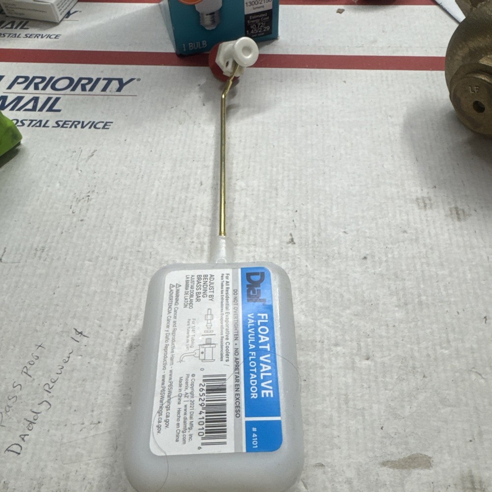 1/4" Evaporative/Swamp Cooler Float Valve #4101