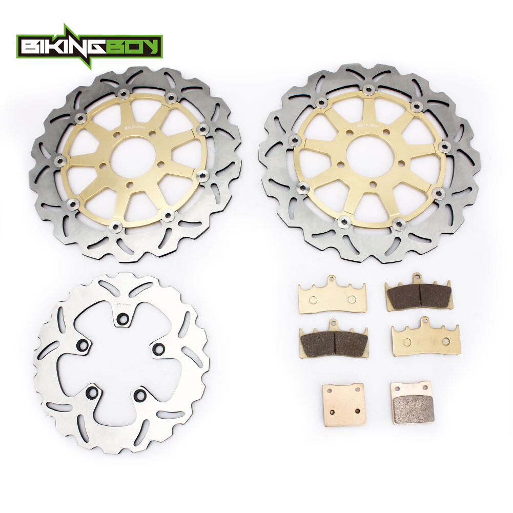 For Suzuki Hayabusa GSX 1300 R 1999-2007 Front Rear Brake Discs Rotors Pads Set